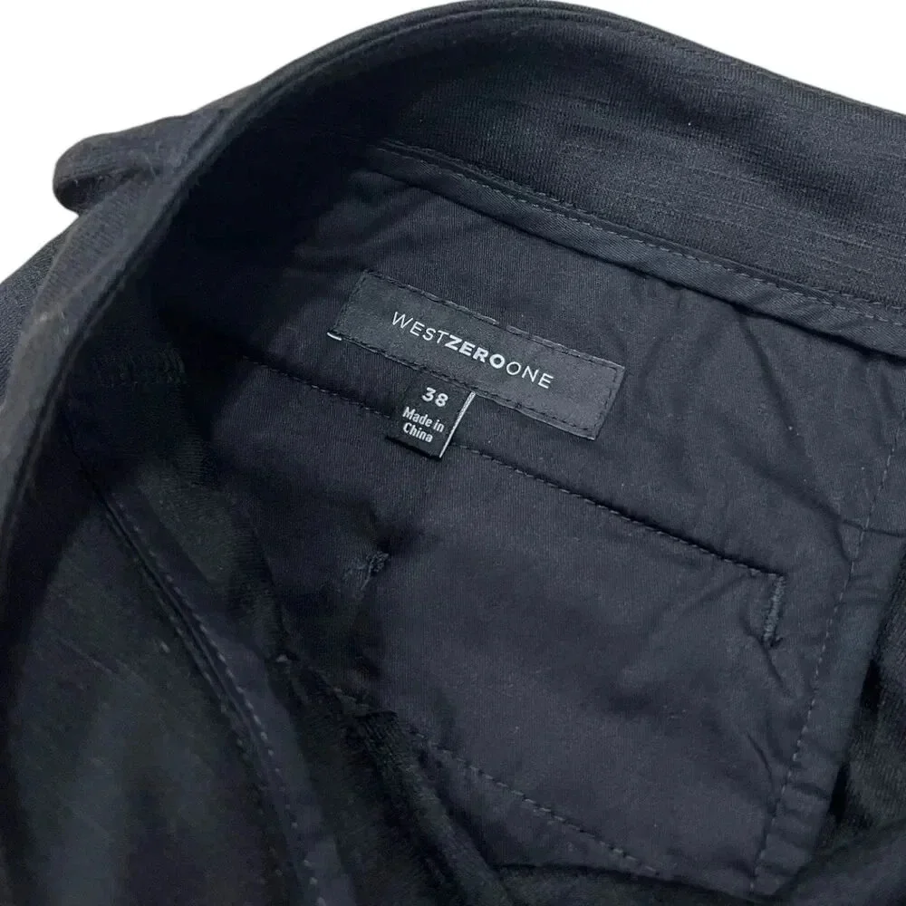 Westzeroone Black Woven Chino Shorts 38